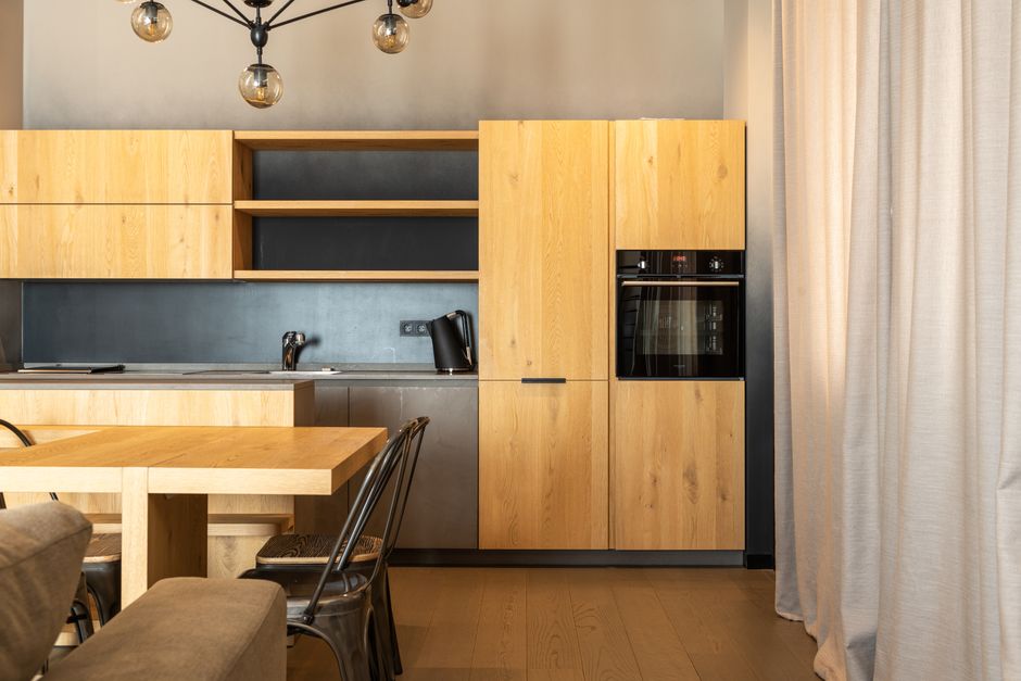 Contemporary kitchen interior design and layout