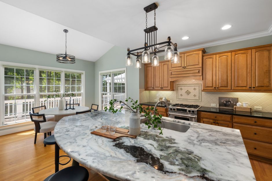 Modern kitchen renovation with updated cabinetry and contemporary design